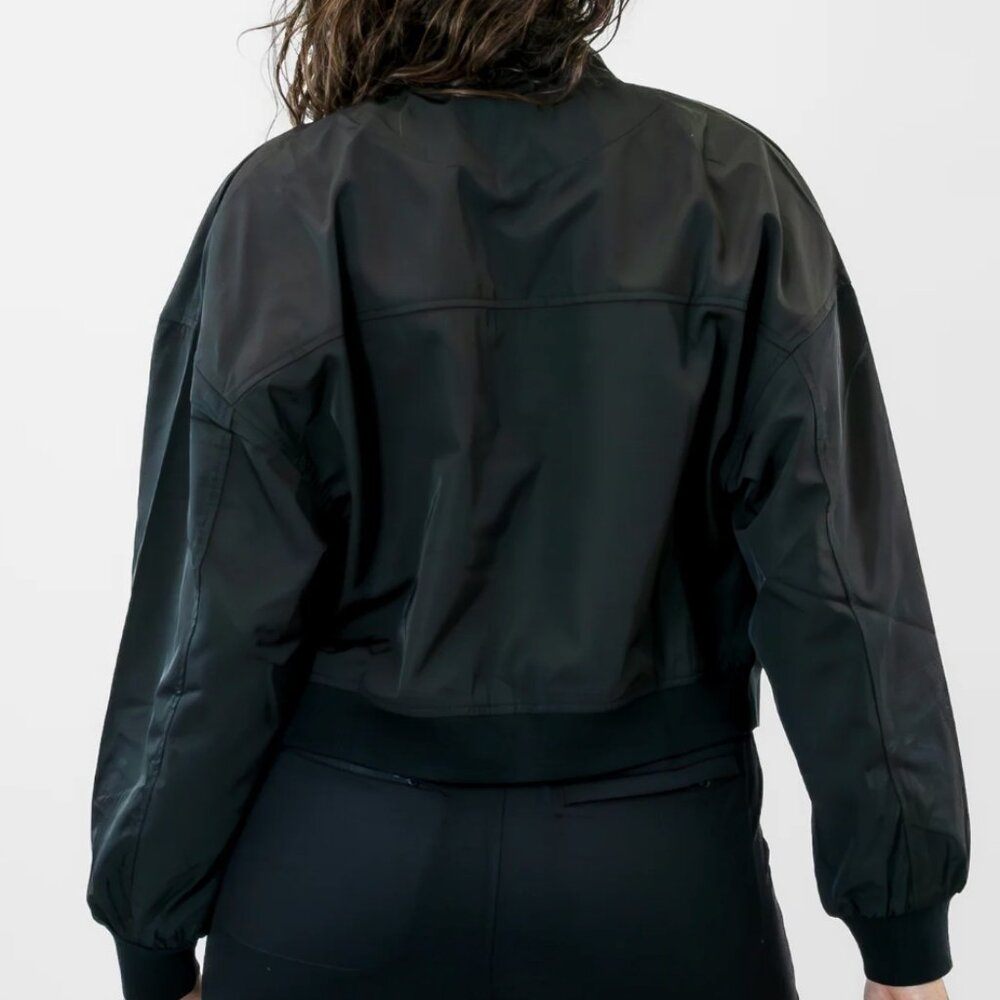 Senita Athletics Lightweight Bomber Jacket - Black - Size Small - Picture 4 of 5
